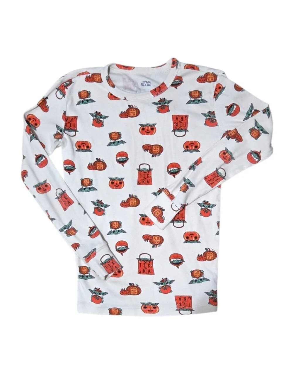 Kids Gap X Star Wars™ 100% Organic Cotton Grogu Halloween 2-Piece PJ Set  Sz 12